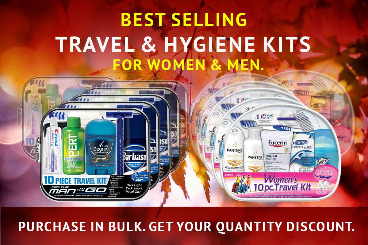 Buy Wholesale China Travel Kits Hygiene Kit Set Of Traveling Bag