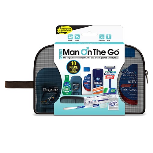 Man on Go Travel Kit Barbasol Shave Cream Convenience Kits