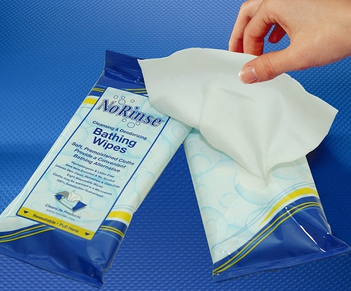 No Rinse Bathing Wipes