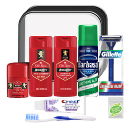 Men’s Deluxe 10pc Man On the Go Travel Kit