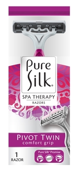 Pure Silk Pivot Twin Blade Razor