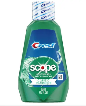 Scope with Crest Mouthwash 1.2 oz.