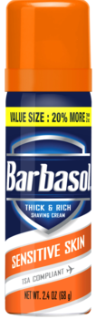 Barbasol Shave Cream 2.4 oz.