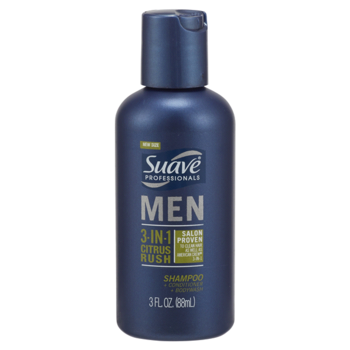 Suave Men 3in1 Shampoo Conditioner Body Wash 3 oz.