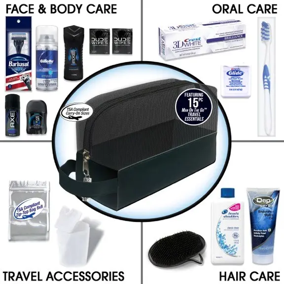 Young Men's Premium 16-Piece Travel Kit