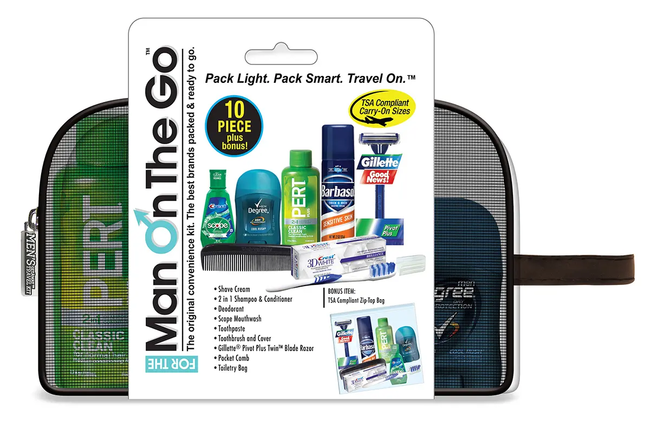 Men’s Deluxe 10 pc Travel Kit for the Man On The Go™