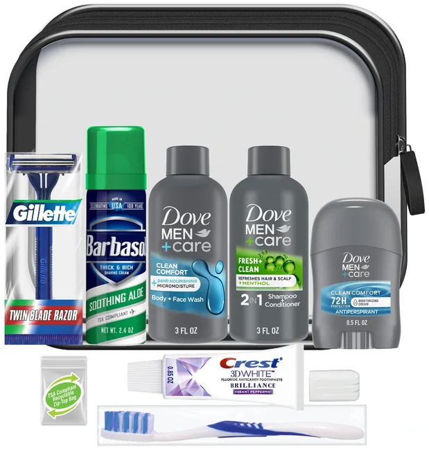 Men's Deluxe 10 pc Dove Travel Kit
