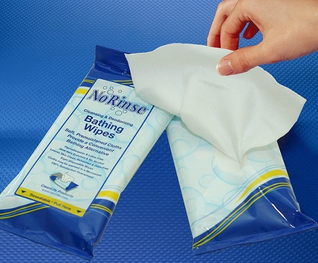 No Rinse Bathing Wipes