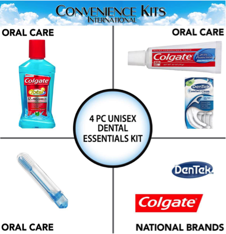 Unisex 4 Piece Dental Kit