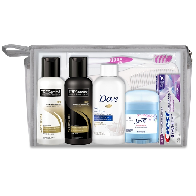 Women’s Deluxe 10 pc Travel Kit featuring Tresemme